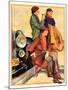 "Women in Riding Habits,"January 6, 1934-John LaGatta-Mounted Giclee Print