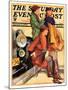 "Women in Riding Habits," Saturday Evening Post Cover, January 6, 1934-John LaGatta-Mounted Giclee Print