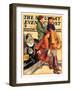 "Women in Riding Habits," Saturday Evening Post Cover, January 6, 1934-John LaGatta-Framed Giclee Print