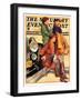 "Women in Riding Habits," Saturday Evening Post Cover, January 6, 1934-John LaGatta-Framed Giclee Print