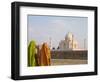 Women in Saris at Taj Mahal Temple Burial Site, Agra, India-Bill Bachmann-Framed Photographic Print