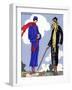 Women in sports wear on a golf course, 1925.-null-Framed Giclee Print