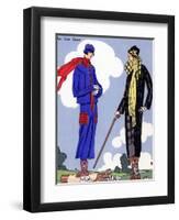 Women in sports wear on a golf course, 1925.-null-Framed Giclee Print