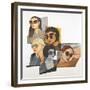 Women In Sunglasses, 2017-Stevie Taylor-Framed Premium Giclee Print