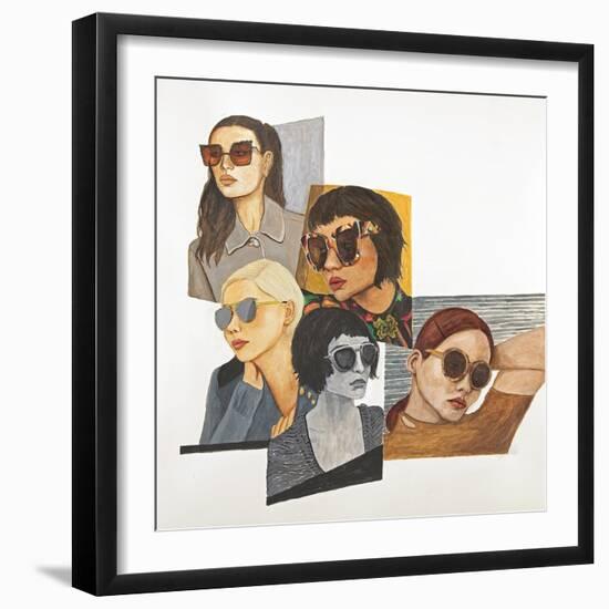 Women In Sunglasses, 2017-Stevie Taylor-Framed Giclee Print