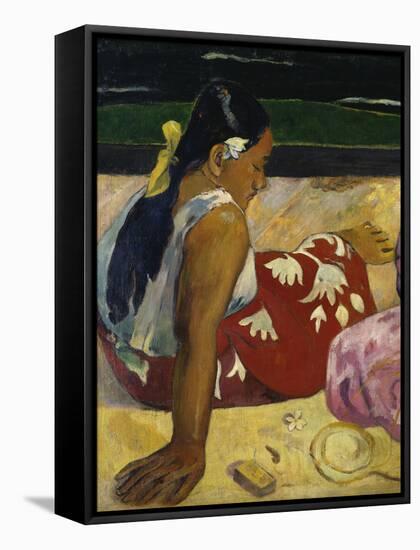 Women in Tahiti, c.1891-Paul Gauguin-Framed Stretched Canvas