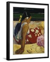 Women in Tahiti, c.1891-Paul Gauguin-Framed Giclee Print