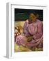 Women in Tahiti, c.1891-Paul Gauguin-Framed Giclee Print