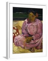 Women in Tahiti, c.1891-Paul Gauguin-Framed Giclee Print