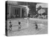 Women in Tank Suits Pool Excercising at Elizabeth Arden's Reducing Resort in Arizona-null-Stretched Canvas