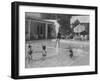 Women in Tank Suits Pool Excercising at Elizabeth Arden's Reducing Resort in Arizona-null-Framed Photographic Print