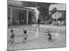 Women in Tank Suits Pool Excercising at Elizabeth Arden's Reducing Resort in Arizona-null-Mounted Photographic Print