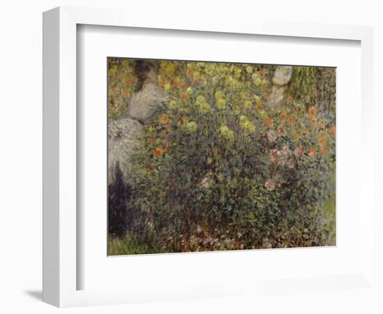 Women in the Flowers, 1875-Claude Monet-Framed Giclee Print