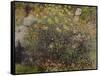 Women in the Flowers. 1875-Claude Monet-Framed Stretched Canvas