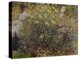 Women in the Flowers. 1875-Claude Monet-Stretched Canvas