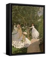 Women in the Garden, 1867-Claude Monet-Framed Stretched Canvas