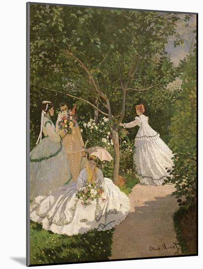 Women in the Garden, 1867-Claude Monet-Mounted Giclee Print