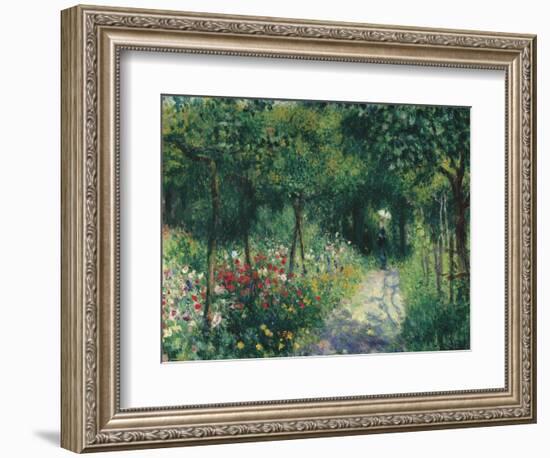 Women in the garden. 1873-Pierre-Auguste Renoir-Framed Giclee Print