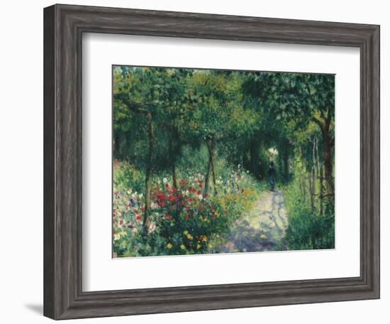 Women in the garden. 1873-Pierre-Auguste Renoir-Framed Giclee Print