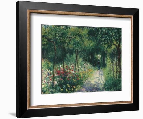 Women in the garden. 1873-Pierre-Auguste Renoir-Framed Giclee Print