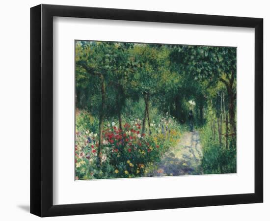 Women in the garden. 1873-Pierre-Auguste Renoir-Framed Giclee Print