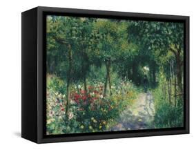 Women in the garden. 1873-Pierre-Auguste Renoir-Framed Stretched Canvas