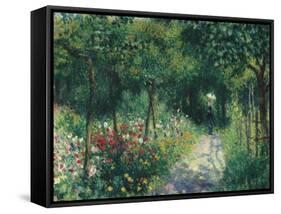 Women in the garden. 1873-Pierre-Auguste Renoir-Framed Stretched Canvas