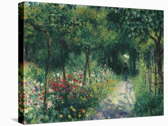 Women in the garden. 1873-Pierre-Auguste Renoir-Stretched Canvas