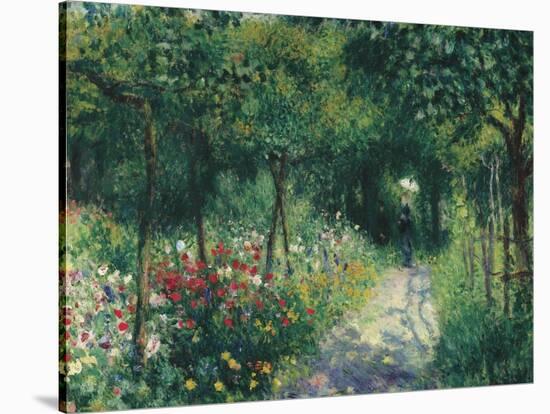 Women in the garden. 1873-Pierre-Auguste Renoir-Stretched Canvas