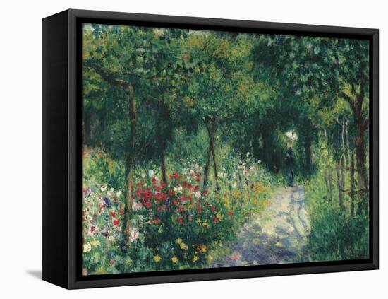 Women in the garden. 1873-Pierre-Auguste Renoir-Framed Stretched Canvas
