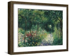 Women in the garden. 1873-Pierre-Auguste Renoir-Framed Giclee Print