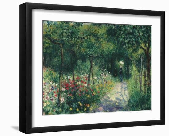 Women in the garden. 1873-Pierre-Auguste Renoir-Framed Giclee Print