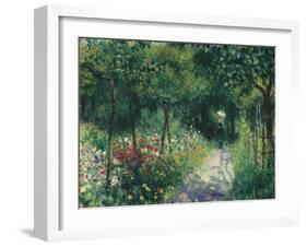 Women in the garden. 1873-Pierre-Auguste Renoir-Framed Giclee Print