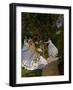 Women in the Garden at Ville D'Avray, 1867-Claude Monet-Framed Art Print