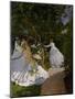 Women in the Garden at Ville D'Avray, 1867-Claude Monet-Mounted Art Print