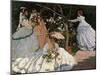 Women in the Garden, by Claude Monet,-Claude Monet-Mounted Art Print