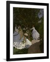 Women in the Garden, c.1866-Claude Monet-Framed Giclee Print