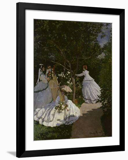 Women in the Garden, c.1866-Claude Monet-Framed Giclee Print