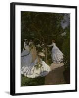 Women in the Garden, c.1866-Claude Monet-Framed Giclee Print