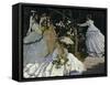 Women in the Garden, c.1867-Claude Monet-Framed Stretched Canvas