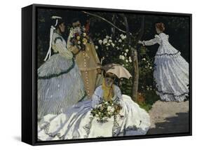 Women in the Garden, c.1867-Claude Monet-Framed Stretched Canvas