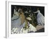 Women in the Garden, c.1867-Claude Monet-Framed Giclee Print