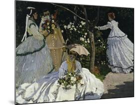 Women in the Garden, c.1867-Claude Monet-Mounted Giclee Print