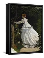 Women in the Garden, Detail-Claude Monet-Framed Stretched Canvas