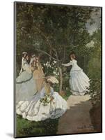 Women in the Garden, Ville D'Avray, 1867-Claude Monet-Mounted Giclee Print