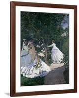 Women in the Garden-Claude Monet-Framed Giclee Print