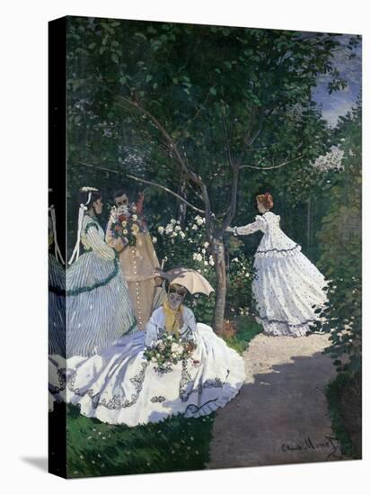 Women in the Garden-Claude Monet-Stretched Canvas