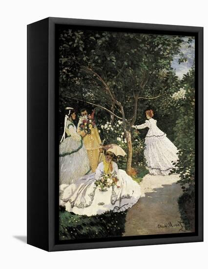 Women in the Garden-Claude Monet-Framed Stretched Canvas