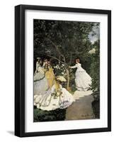 Women in the Garden-Claude Monet-Framed Art Print