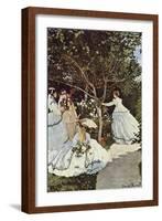 Women In The Garden-Claude Monet-Framed Art Print